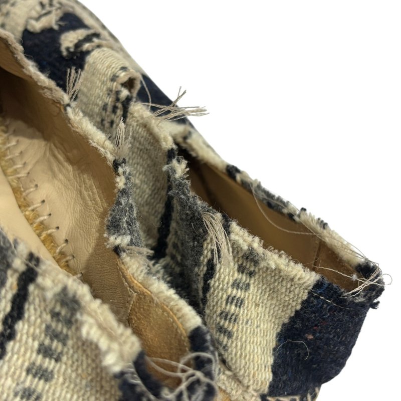 【美收精品】CHANEL 米白藍帆布平底鞋 4-554-10