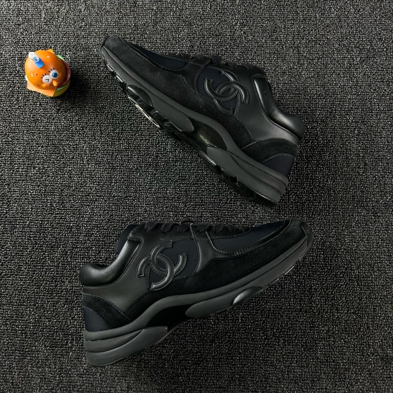 Chanel香奈兒黑色運動鞋 尺碼 37.5 整體成色不錯-3