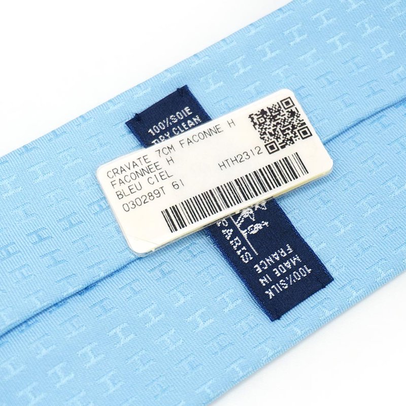 Hermes Faconnee H 斜紋真絲領帶(多色)-6