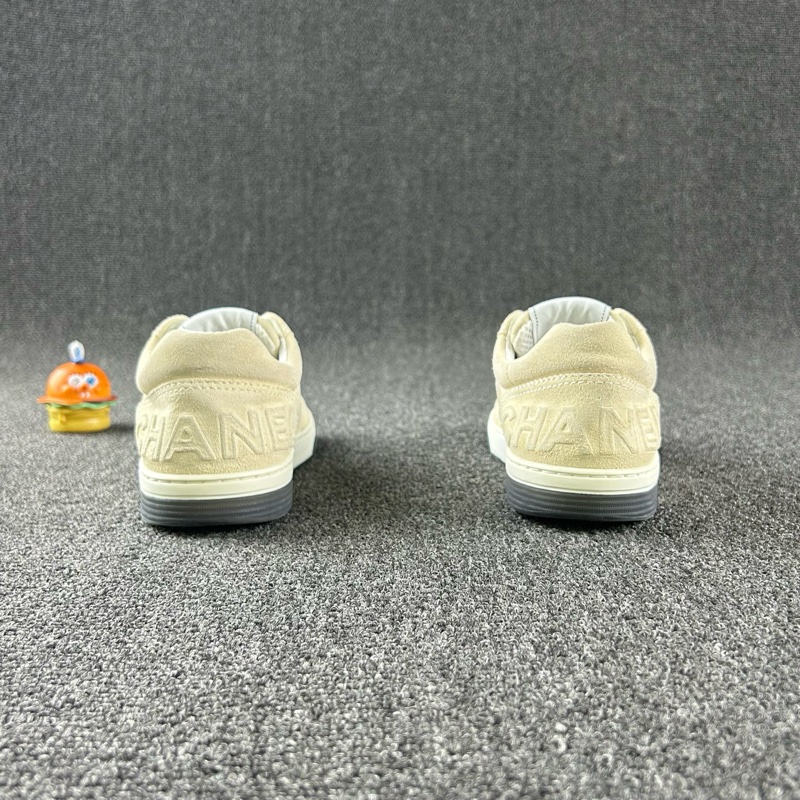 Chanel香奈兒米色板鞋 尺碼37 整體成色不錯-4