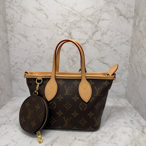 LV NEVERFULL老花托特包斜背包/晶片