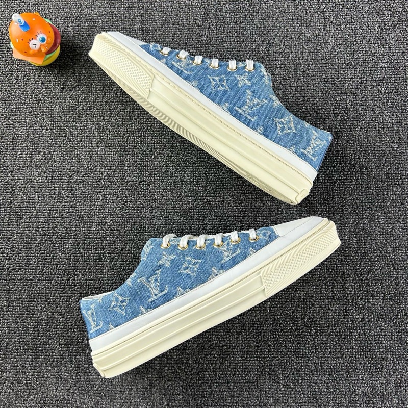 Louis Vuitton路易威登老花牛仔板鞋 尺碼37.5 整體成色不錯-3