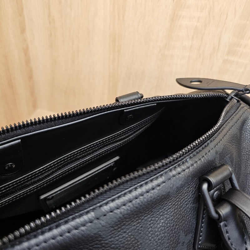[未使用極新好物❣️極致黑款] LV黑牛皮Speedy30 P9消光黑釦手提斜背波士頓包-15