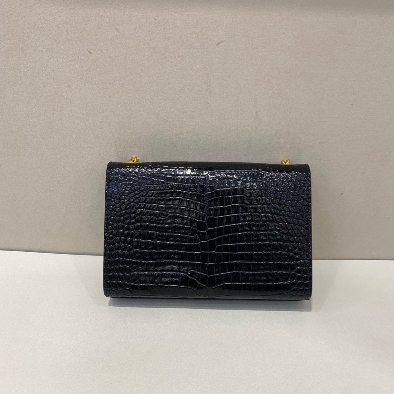 YSL聖羅蘭 Kate 小號黑金流蘇包金標鏈條-1