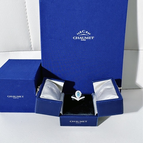 Chaumet尚美 约瑟芬系列 海蓝宝钻石戒指