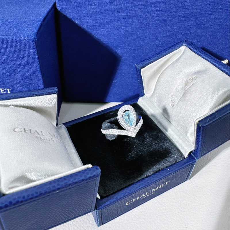 Chaumet尚美 约瑟芬系列 海蓝宝钻石戒指-3