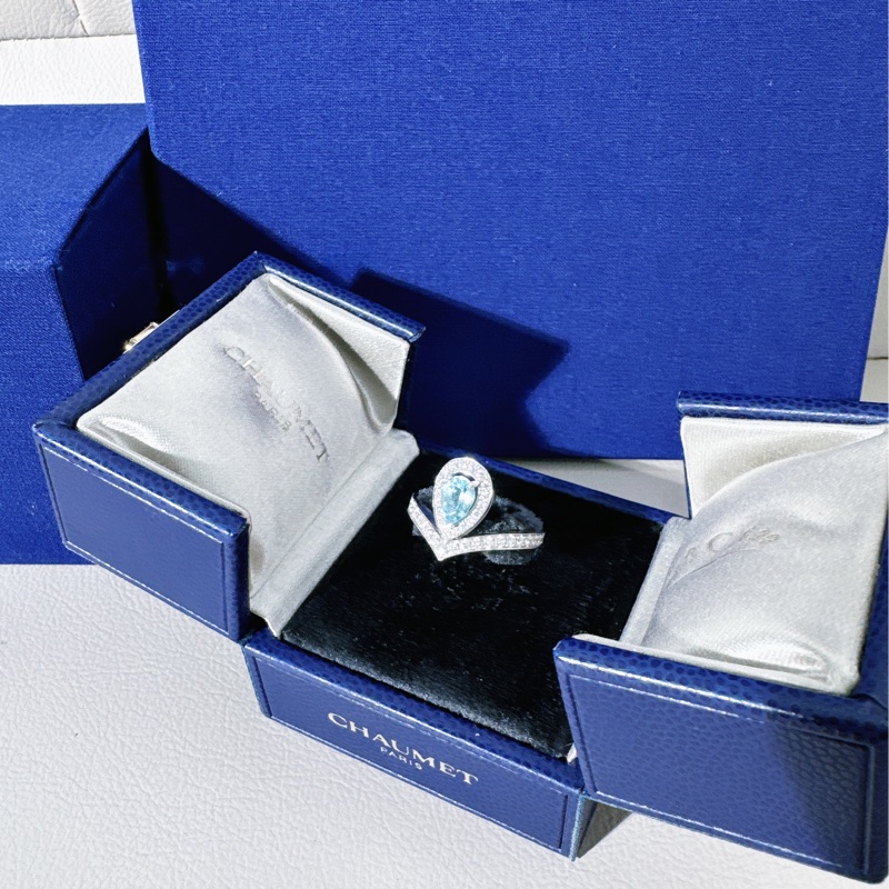 Chaumet尚美 约瑟芬系列 海蓝宝钻石戒指-4