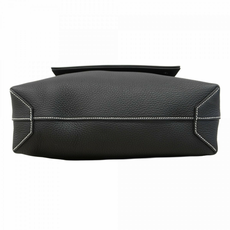 愛馬仕 (Hermes) Cabas Serie 31 手提包，Taurillon Clemence 皮革，黑色，W 印章，女士款，P1772557-2