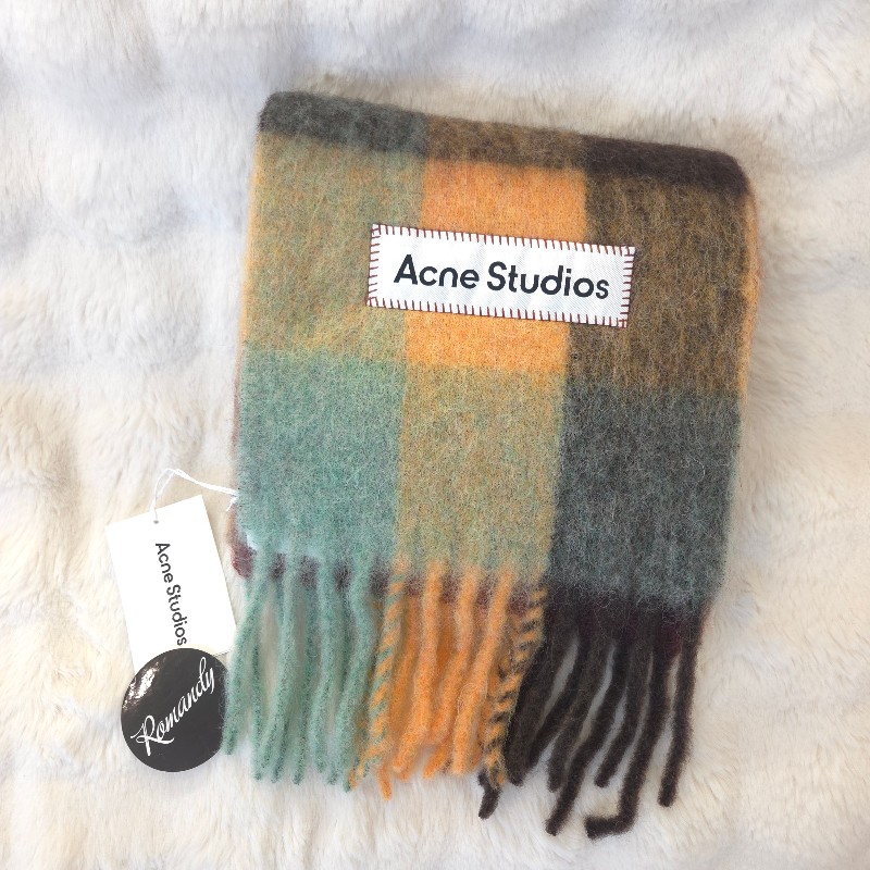 Acne Studios 羊毛格紋圍巾-2