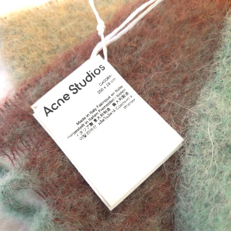 Acne Studios 羊毛格紋圍巾-5