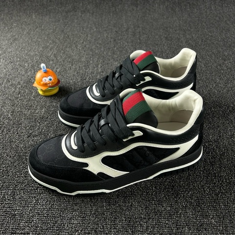 Gucci 古馳RE-WEB黑白板鞋 尺碼：37.5 整體成色不錯