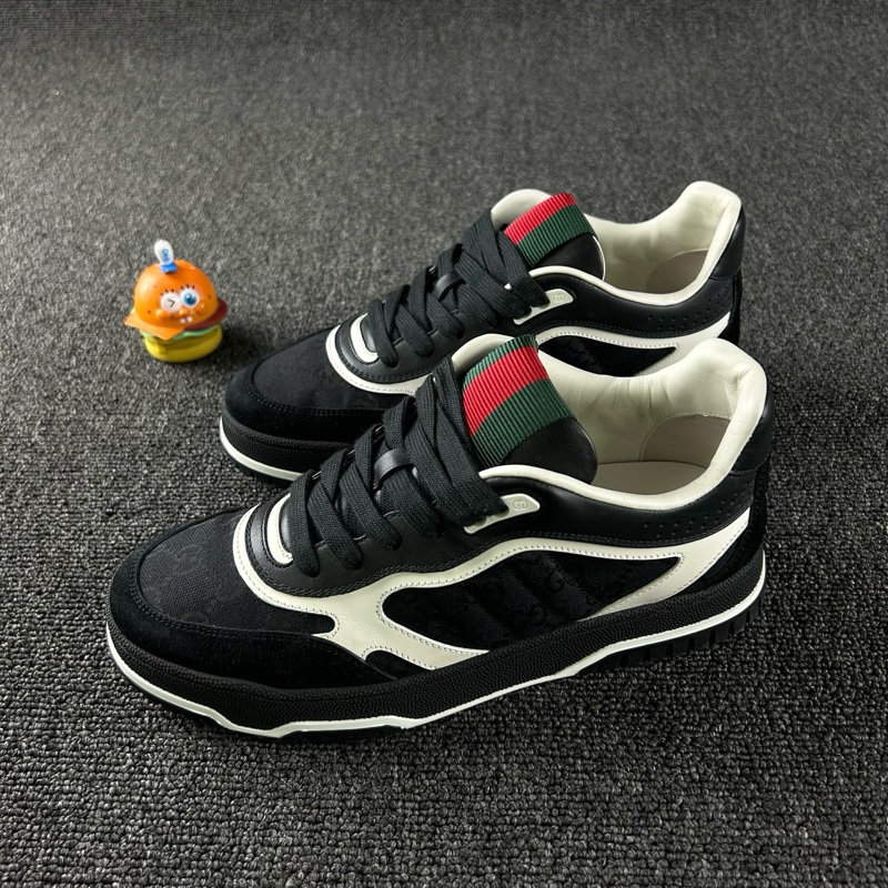 Gucci 古馳RE-WEB黑白板鞋 尺碼：37.5 整體成色不錯-0