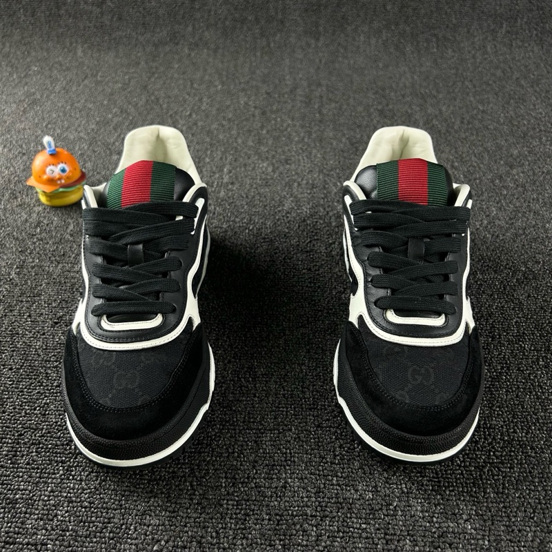 Gucci 古馳RE-WEB黑白板鞋 尺碼：37.5 整體成色不錯-1