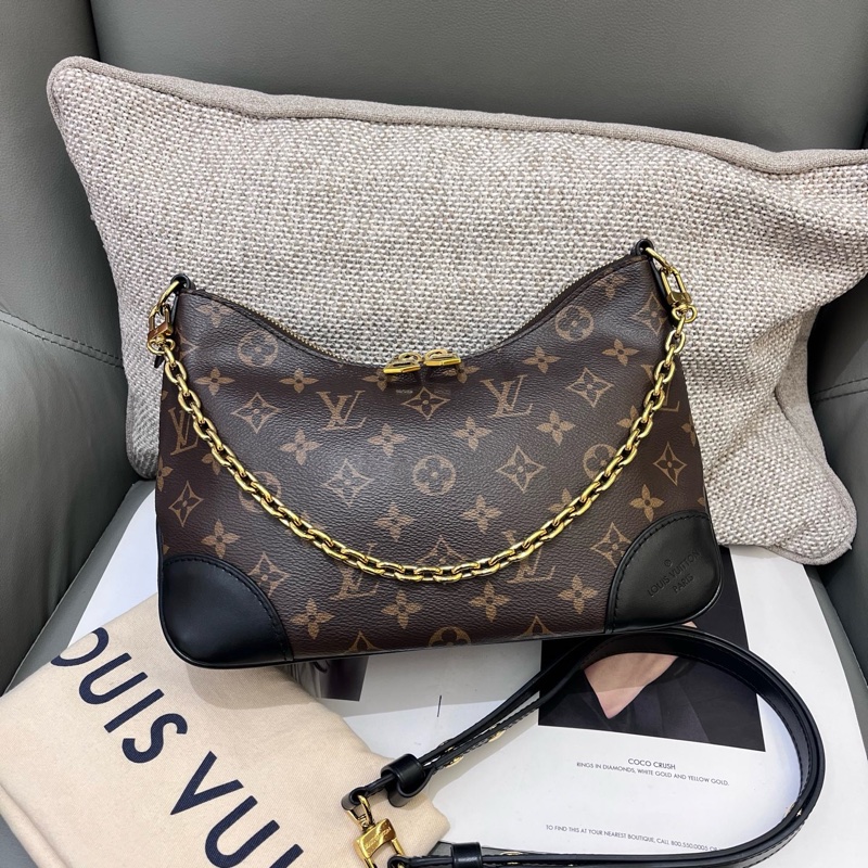 LV老花黑牛角 ，芯片款-0