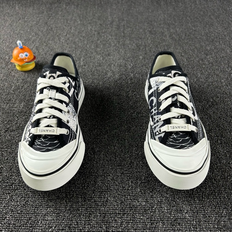 Chanel香奈兒山茶花板鞋 尺碼38.5 整體成色不錯-1