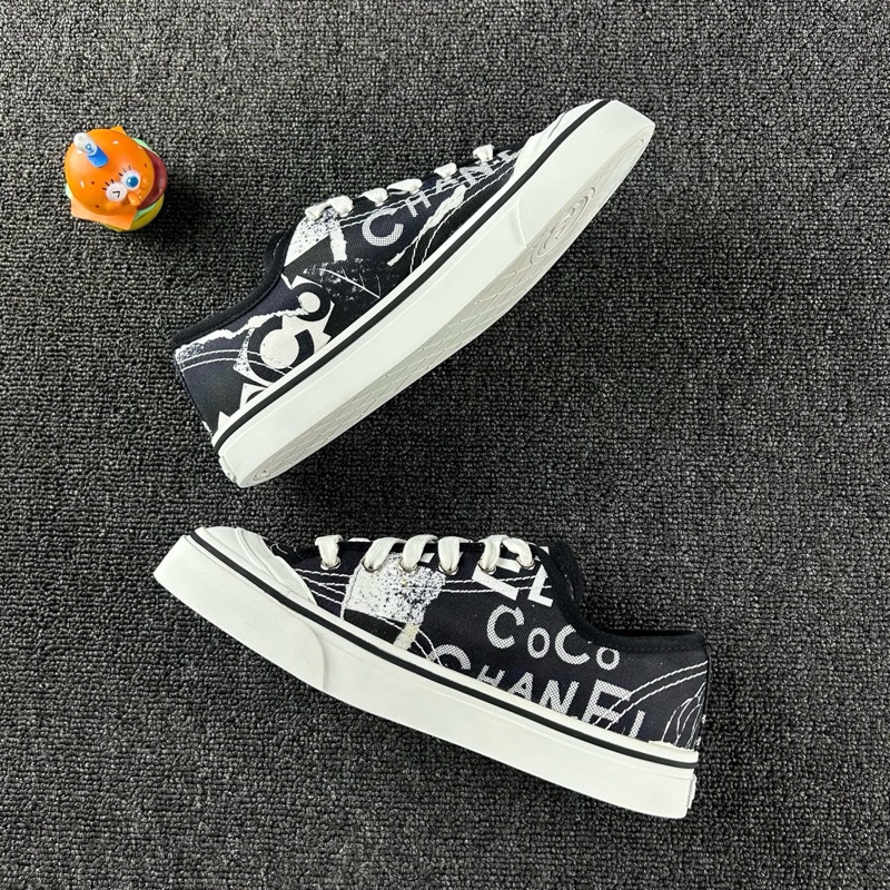 Chanel香奈兒山茶花板鞋 尺碼38.5 整體成色不錯-2