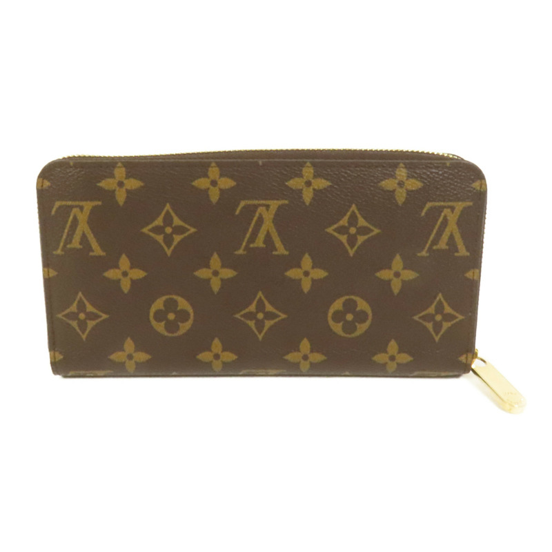 LOUIS VUITTON Monogram Zipper Long Wallet金扣長錢包-1