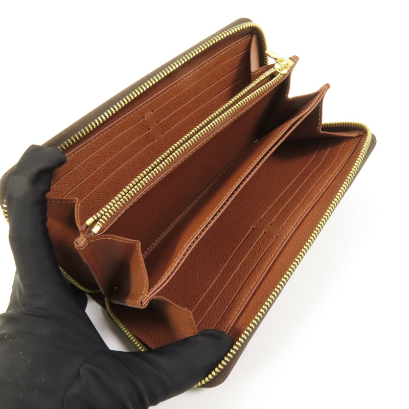 LOUIS VUITTON Monogram Zipper Long Wallet金扣長錢包-5