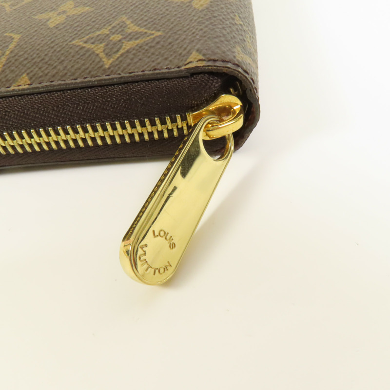 LOUIS VUITTON Monogram Zipper Long Wallet金扣長錢包-6