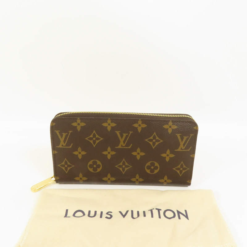 LOUIS VUITTON Monogram Zipper Long Wallet金扣長錢包-8