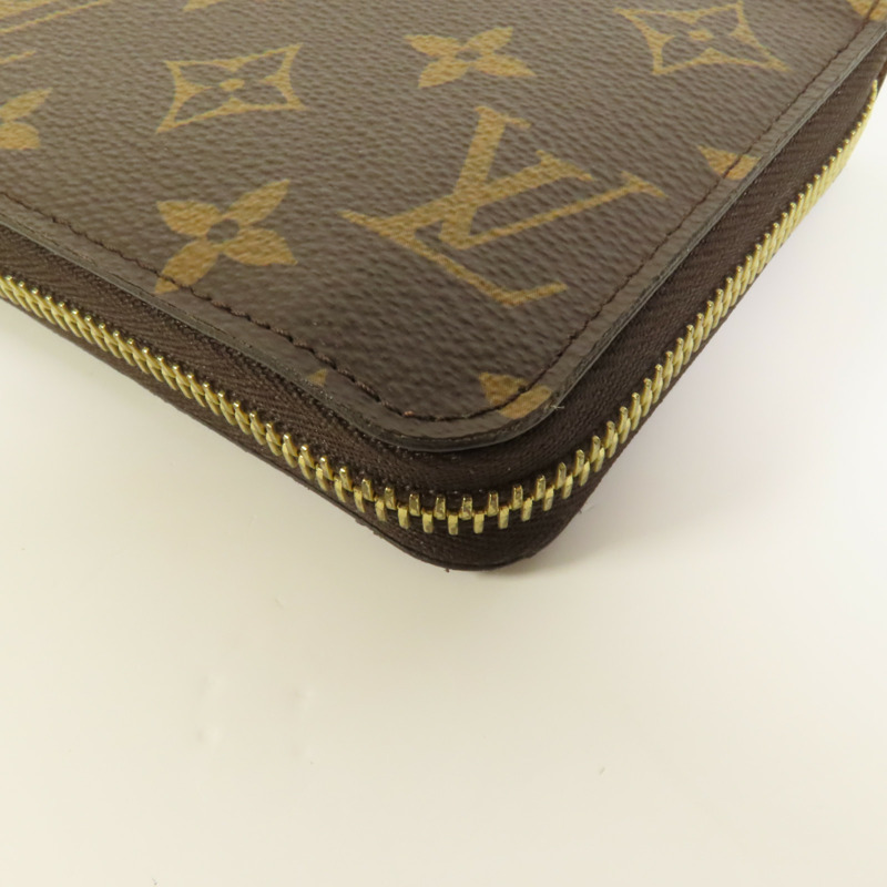 LOUIS VUITTON Monogram Zipper Long Wallet金扣長錢包-10