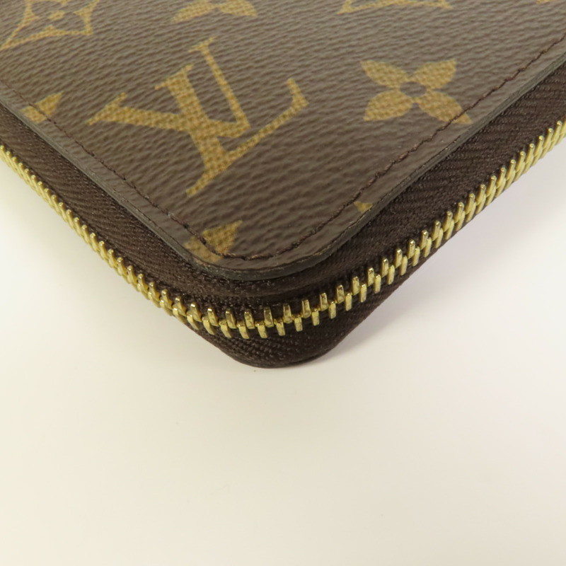 LOUIS VUITTON Monogram Zipper Long Wallet金扣長錢包-11