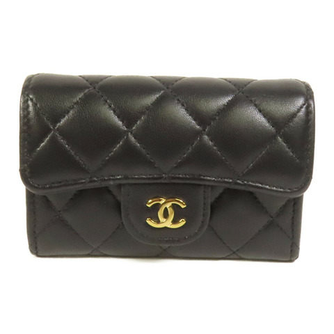 CHANEL 羊皮皮革Card Case金扣卡片套