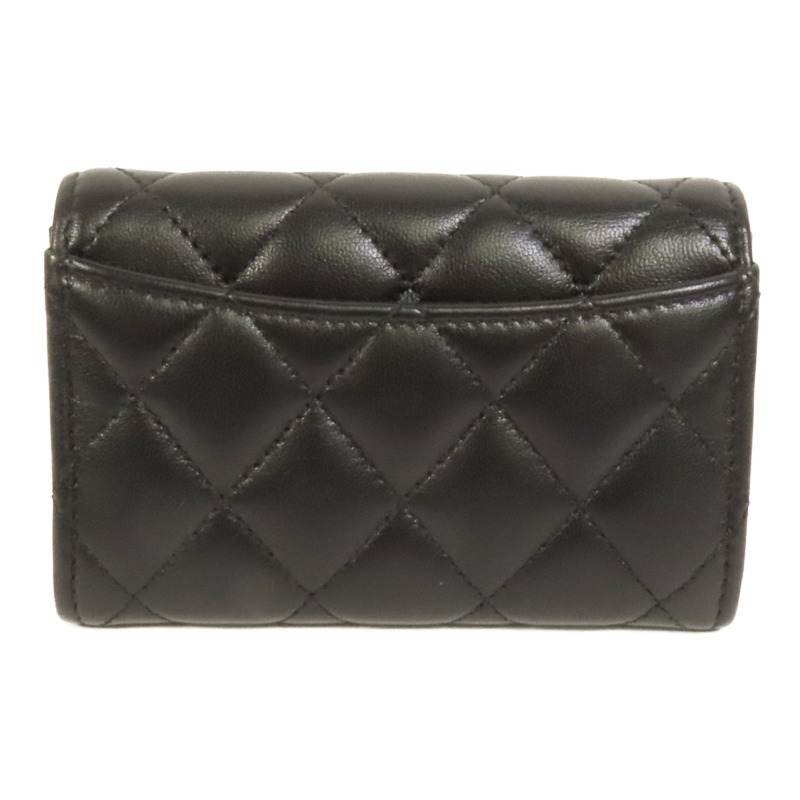 CHANEL 羊皮皮革Card Case金扣卡片套-1