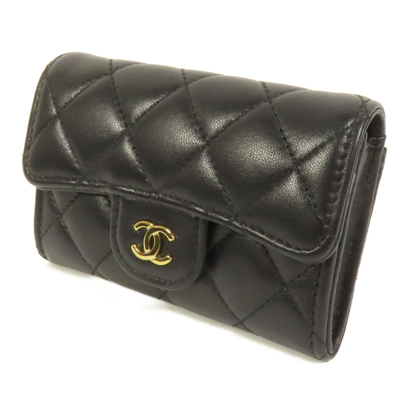 CHANEL 羊皮皮革Card Case金扣卡片套-2