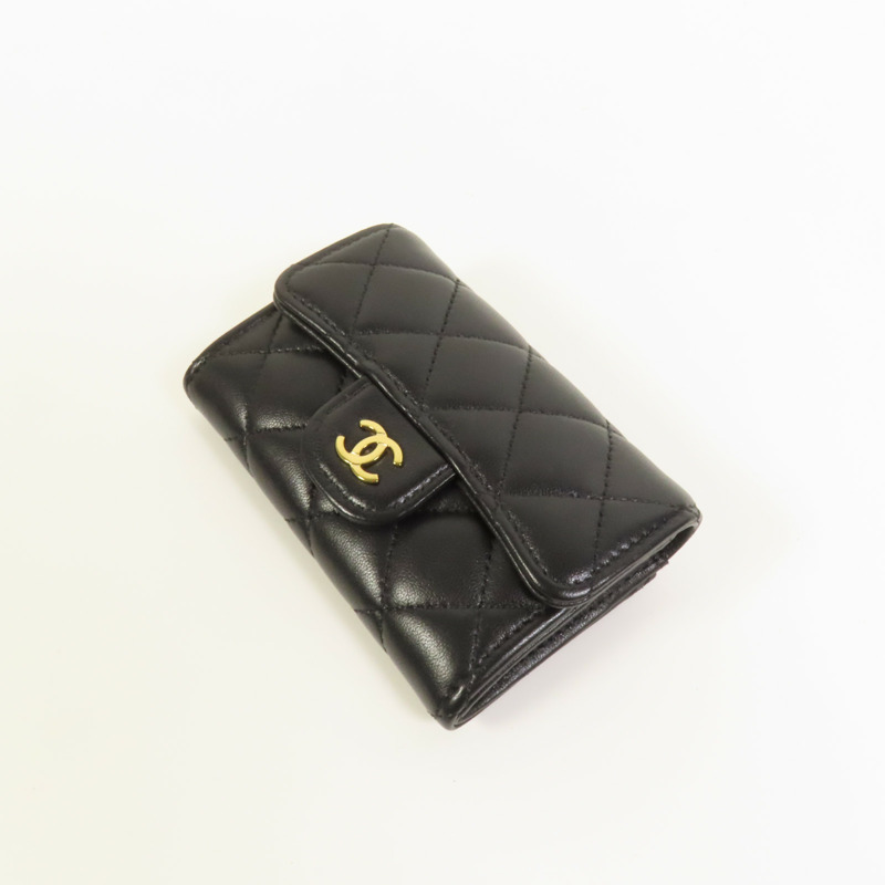 CHANEL 羊皮皮革Card Case金扣卡片套-3