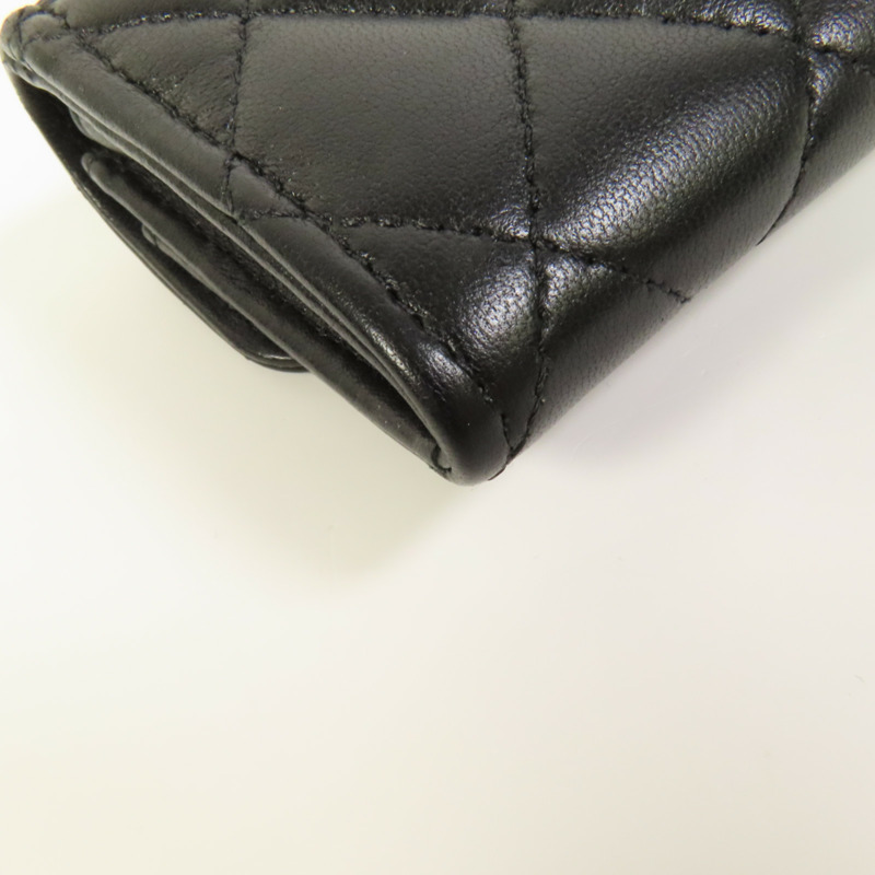 CHANEL 羊皮皮革Card Case金扣卡片套-13