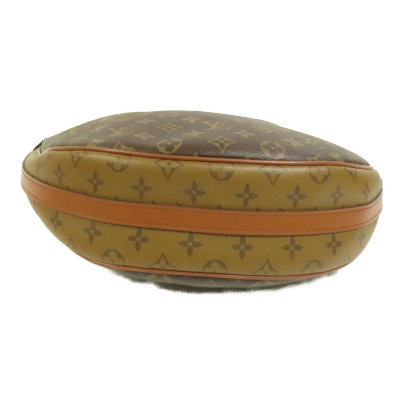 LOUIS VUITTON Monogram Reverse Loop Hobo金扣手挽肩背兩用袋棕色-3