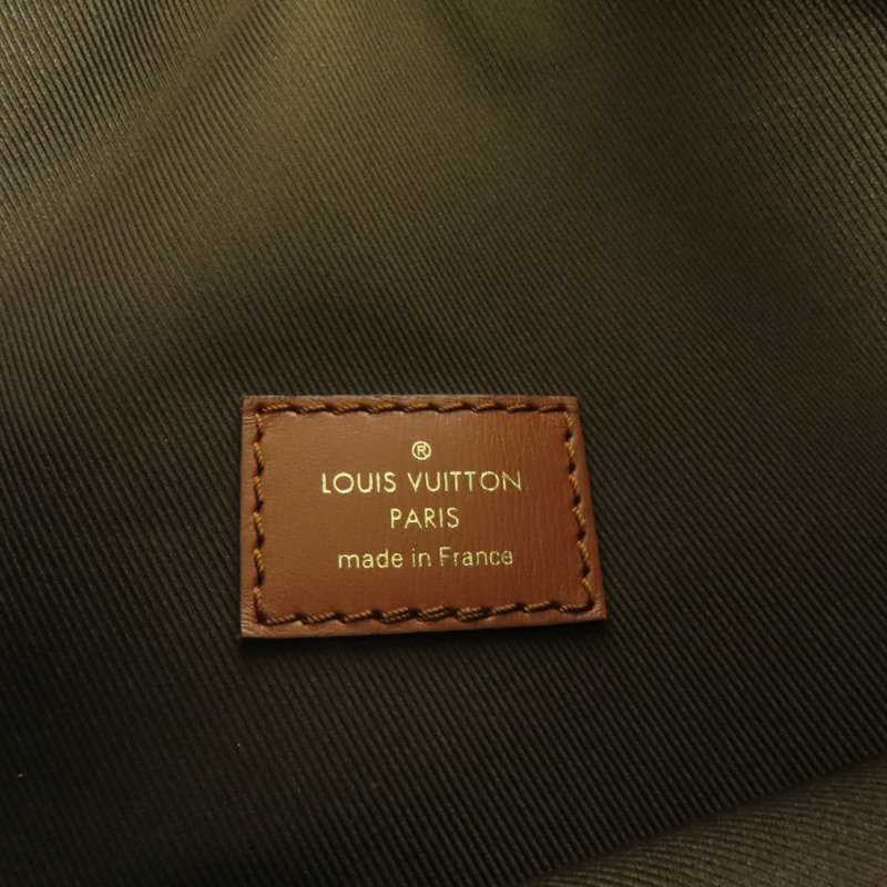 LOUIS VUITTON Monogram Reverse Loop Hobo金扣手挽肩背兩用袋棕色-8