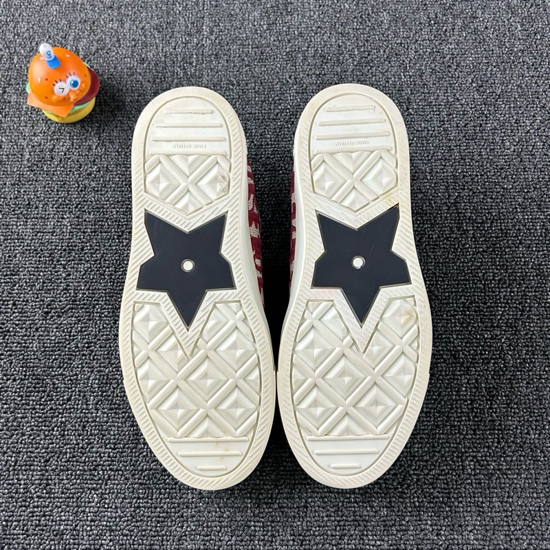 Dior迪奧紅白老花帆布鞋 尺碼36 整體成色不錯-6
