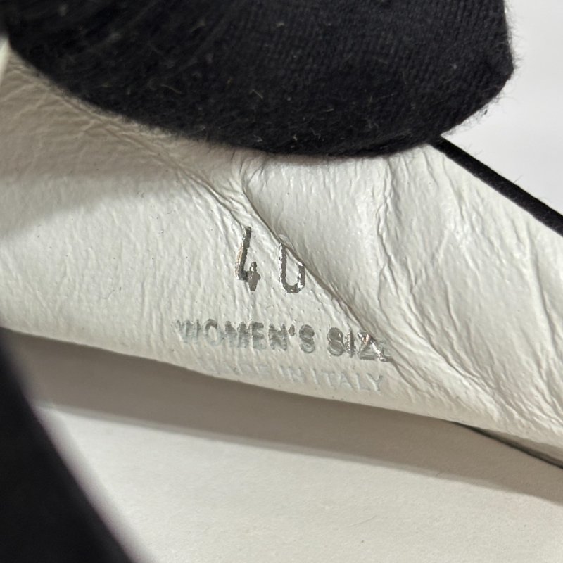 【美收精品】ROGER VIVIER 黑色斷面鑲鑽厚底平底鞋 4-555-7