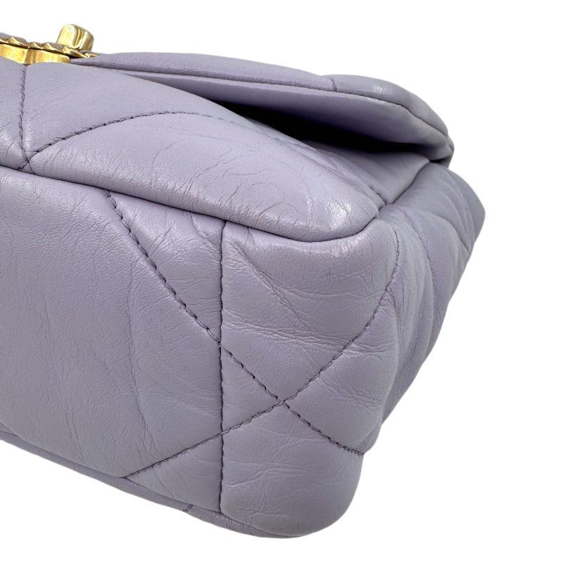 【2644】香奈兒 Chanel 19BAG 淺紫斜挎包 羊皮 小號-9