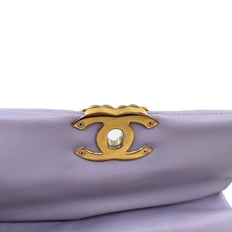 【2644】香奈兒 Chanel 19BAG 淺紫斜挎包 羊皮 小號-14