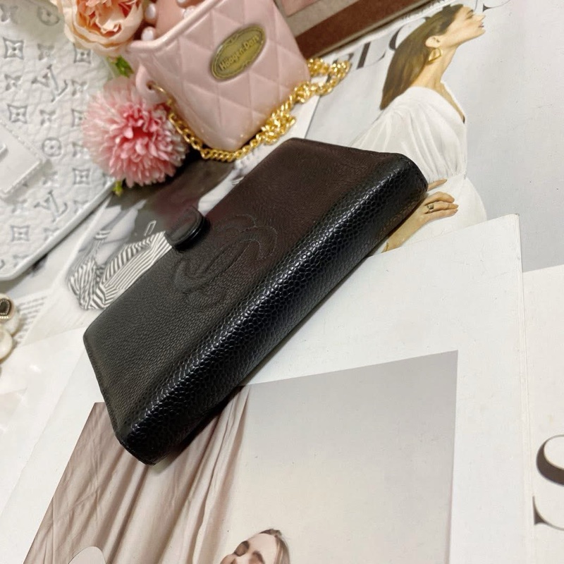 Chanel荔枝皮大logo筆記本護照夾A7  卡標齊全🏅-18