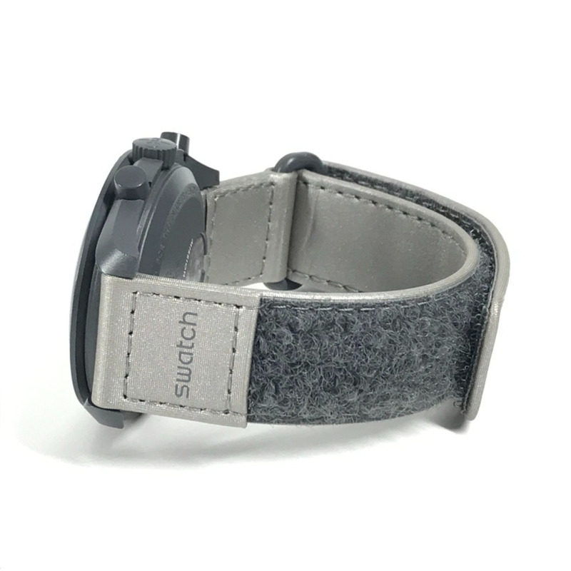 Swatch SO33A100 歐米茄水星登月任務男士腕錶，彗星陶瓷錶殼，黑色，近全新-5