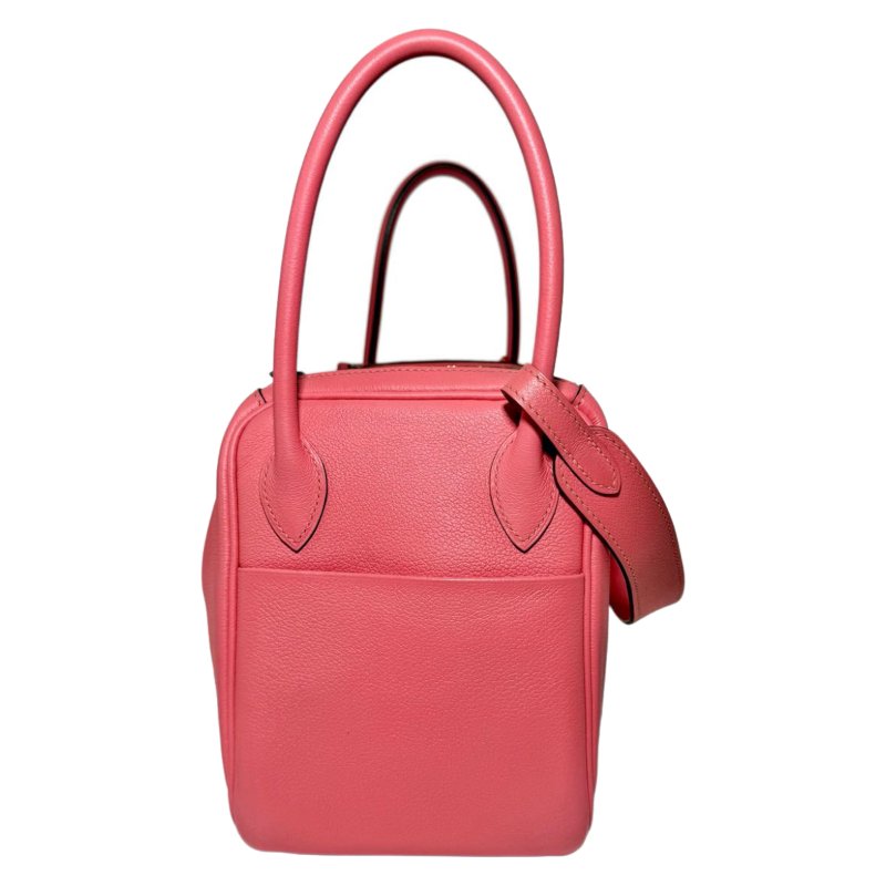 ［3136］ 愛馬仕  Hermès  Lindy 26 (唇膏粉)手提包 EC皮 銀扣-2