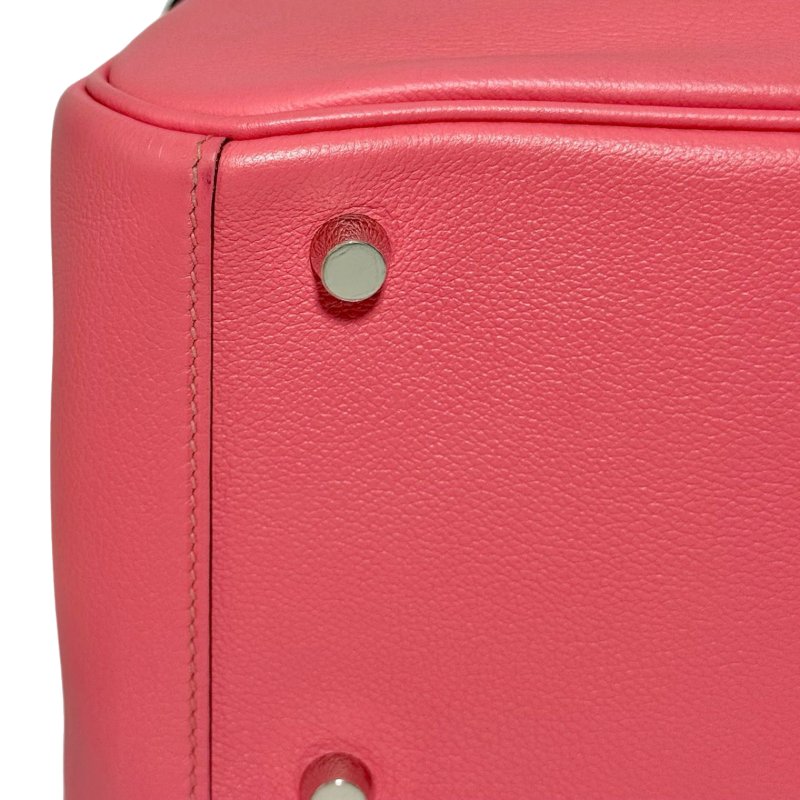 ［3136］ 愛馬仕  Hermès  Lindy 26 (唇膏粉)手提包 EC皮 銀扣-8