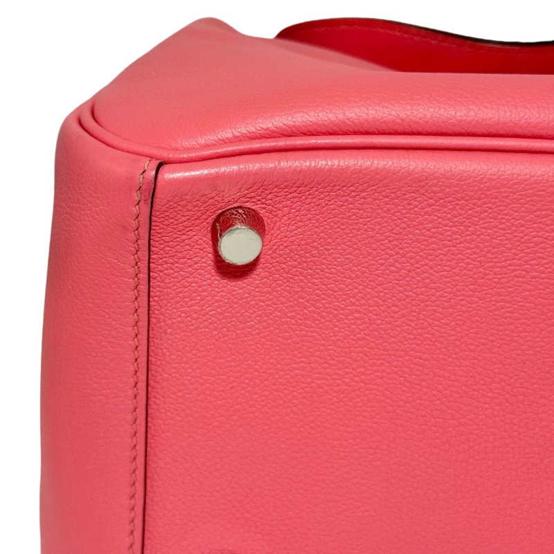 ［3136］ 愛馬仕  Hermès  Lindy 26 (唇膏粉)手提包 EC皮 銀扣-10