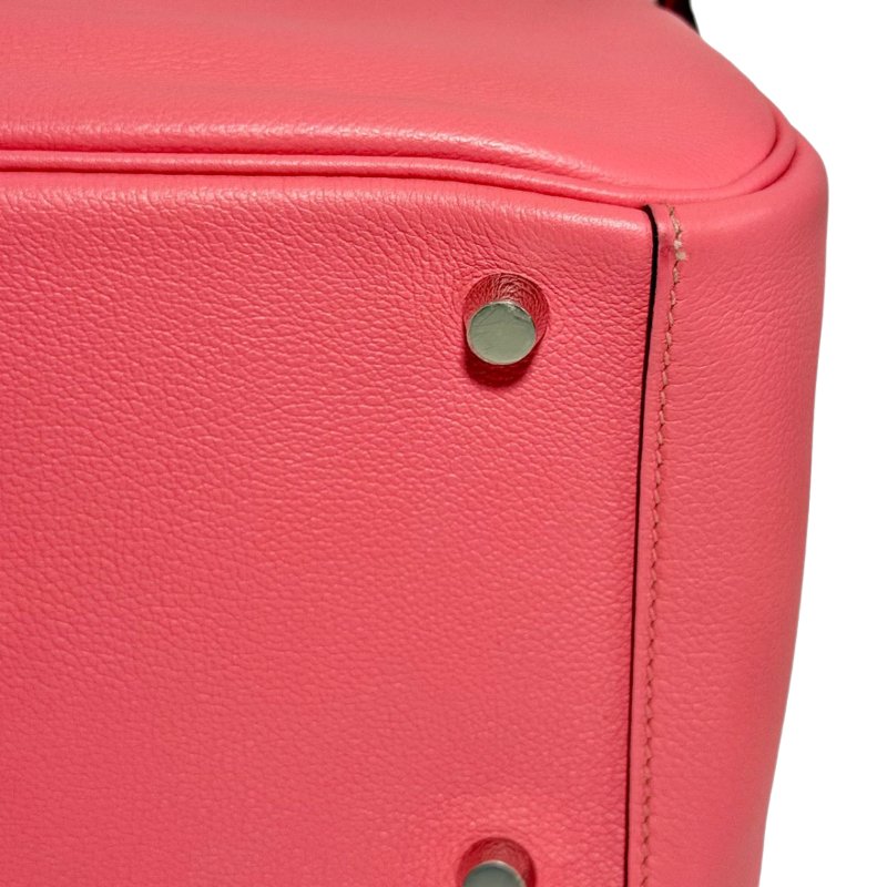 ［3136］ 愛馬仕  Hermès  Lindy 26 (唇膏粉)手提包 EC皮 銀扣-11