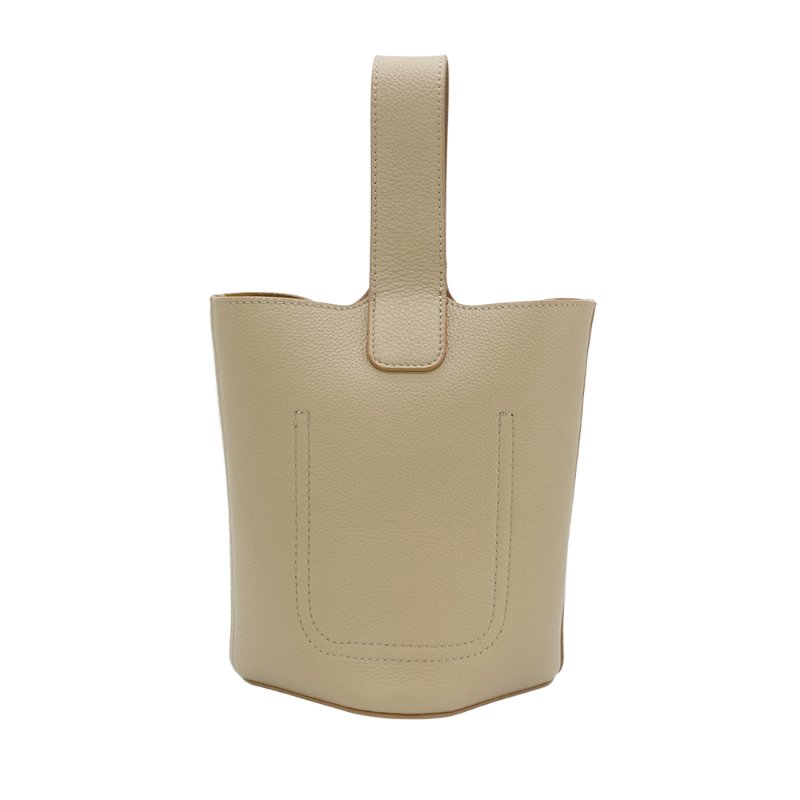 Loewe Pebble Mini 柔軟粒面小牛皮迷你二用水桶包(沙色)-2