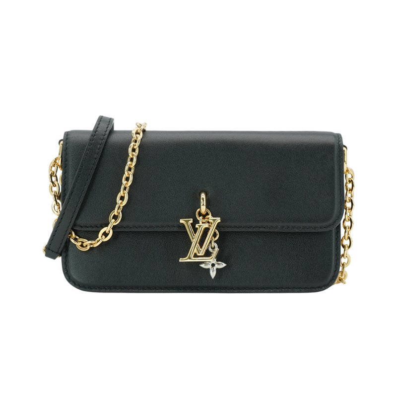 Louis Vuitton 展示品 Bloom 牛皮金鍊Woc斜背包(M14564-黑)-0