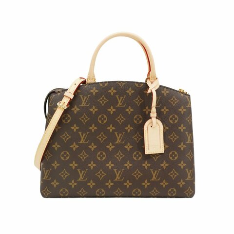 Louis Vuitton Grand Palais 塗層帆布兩用手提包(M45898-咖)
