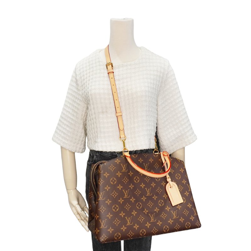 Louis Vuitton Grand Palais 塗層帆布兩用手提包(M45898-咖)-5