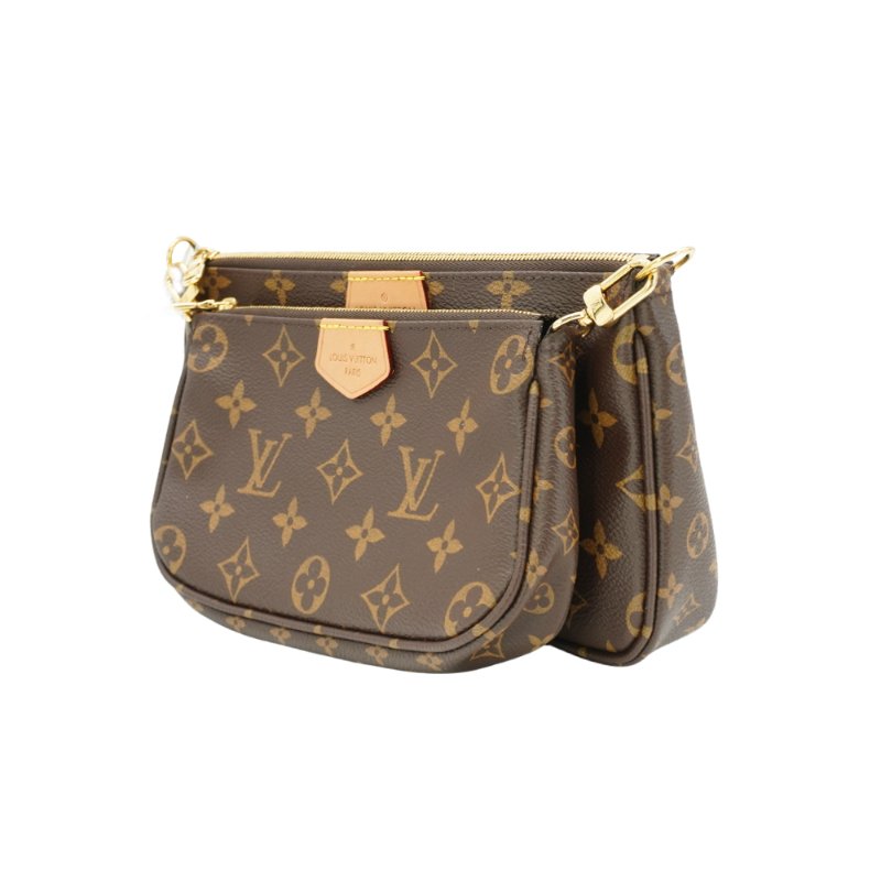 Louis Vuitton Multi Pochette 帆布五合一斜背麻將包(M44840-粉)-1