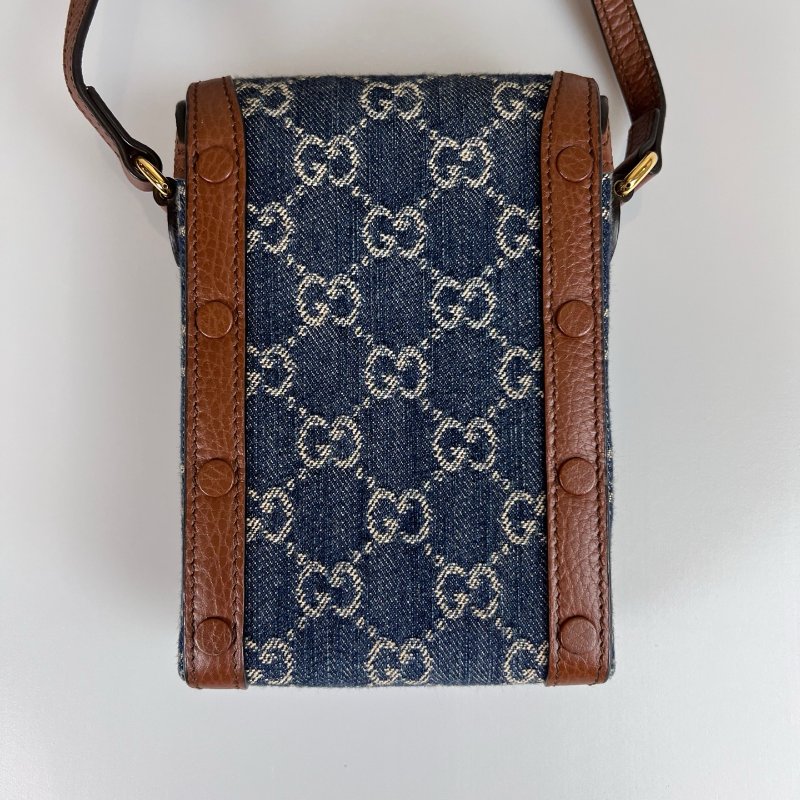 GUCCI 625615 牛仔1955手機包-1