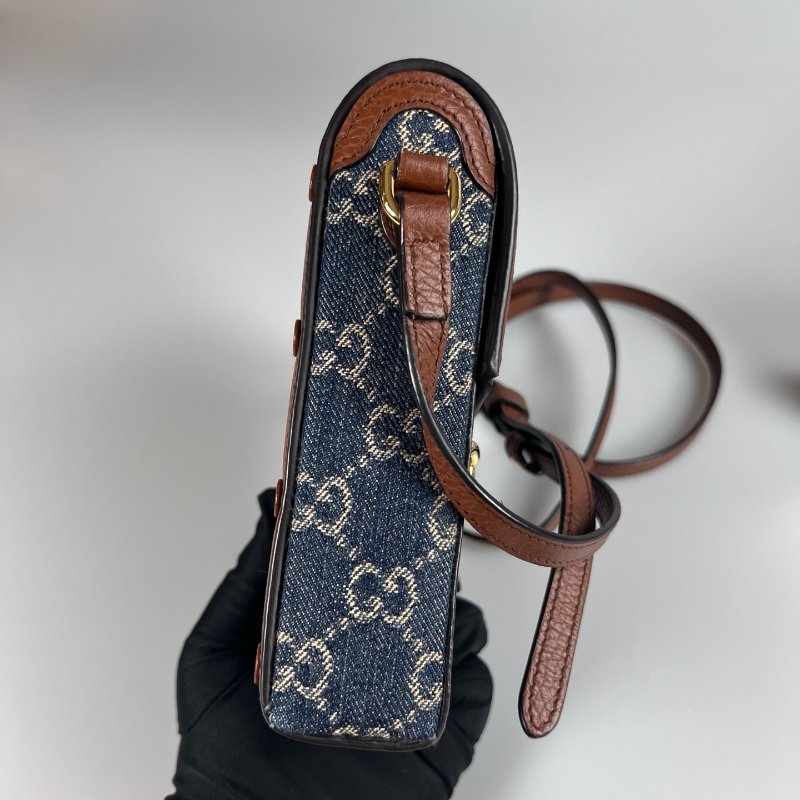 GUCCI 625615 牛仔1955手機包-2